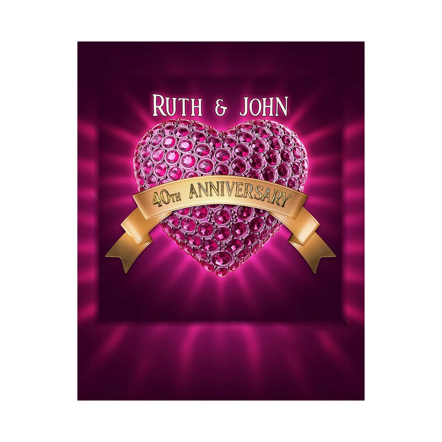 Precious Gem Wedding Anniversary Photography Backdrop - Basic 5.5 x 6.5