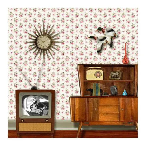 50's Living Room Photo Backdrop - Basic 8 x 8