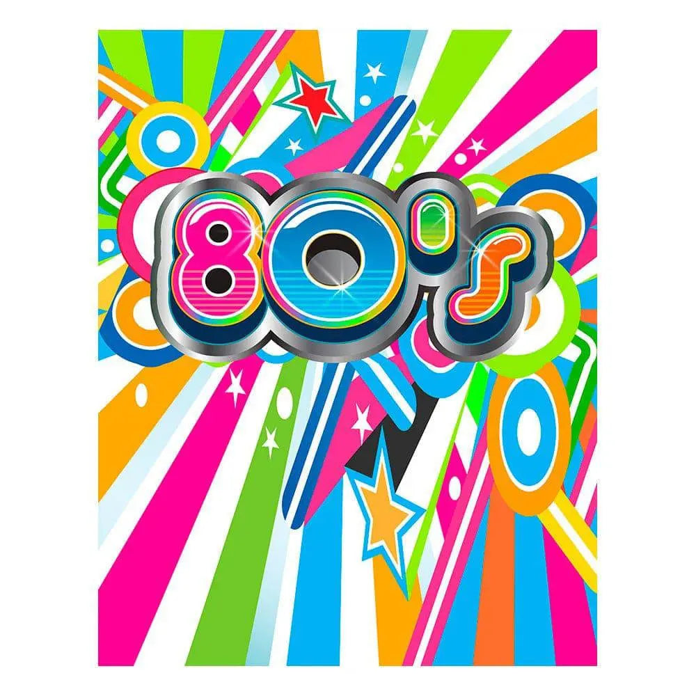 80s Step Back In Time Photography Backdrop - Basic 8 x 10