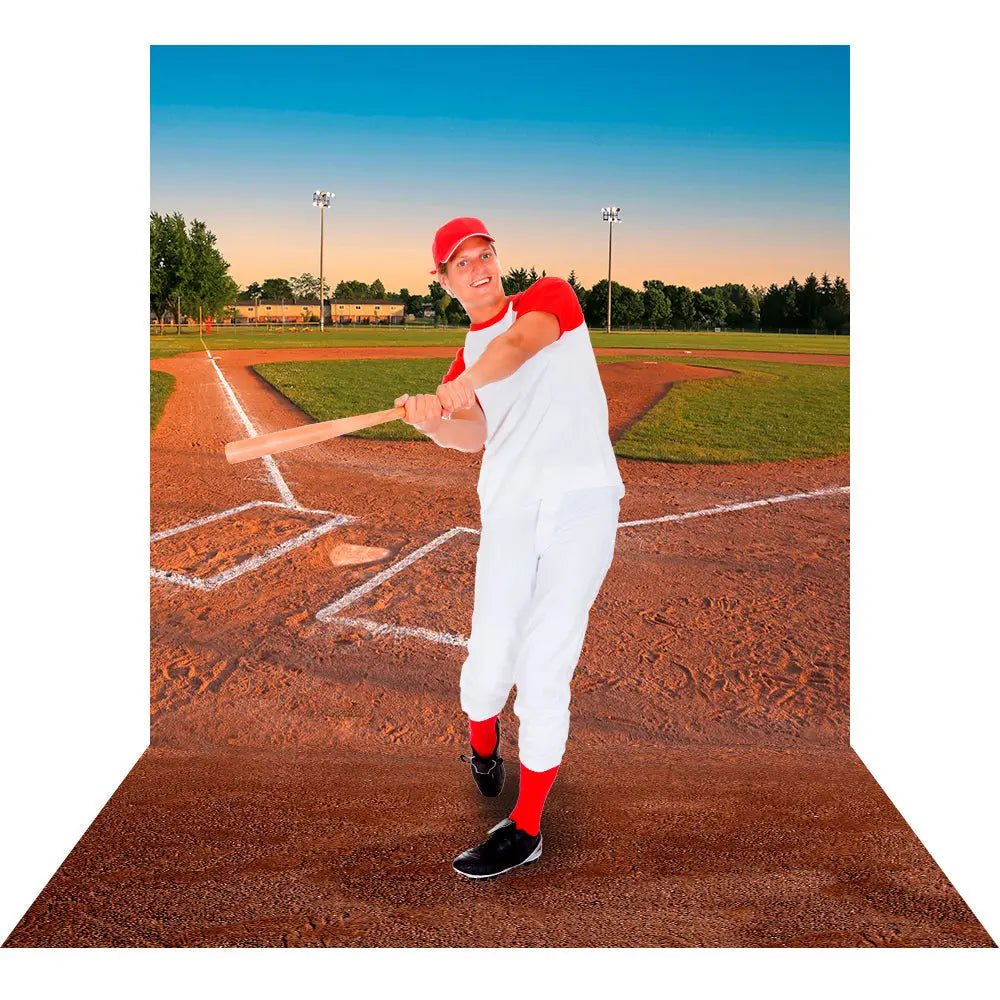 Little Slugger Baseball Field Photography Backdrop