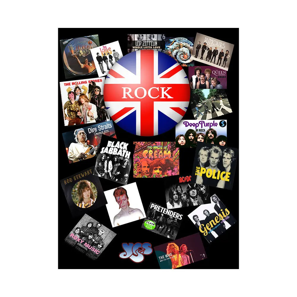 British Rock Party Photography Backdrop