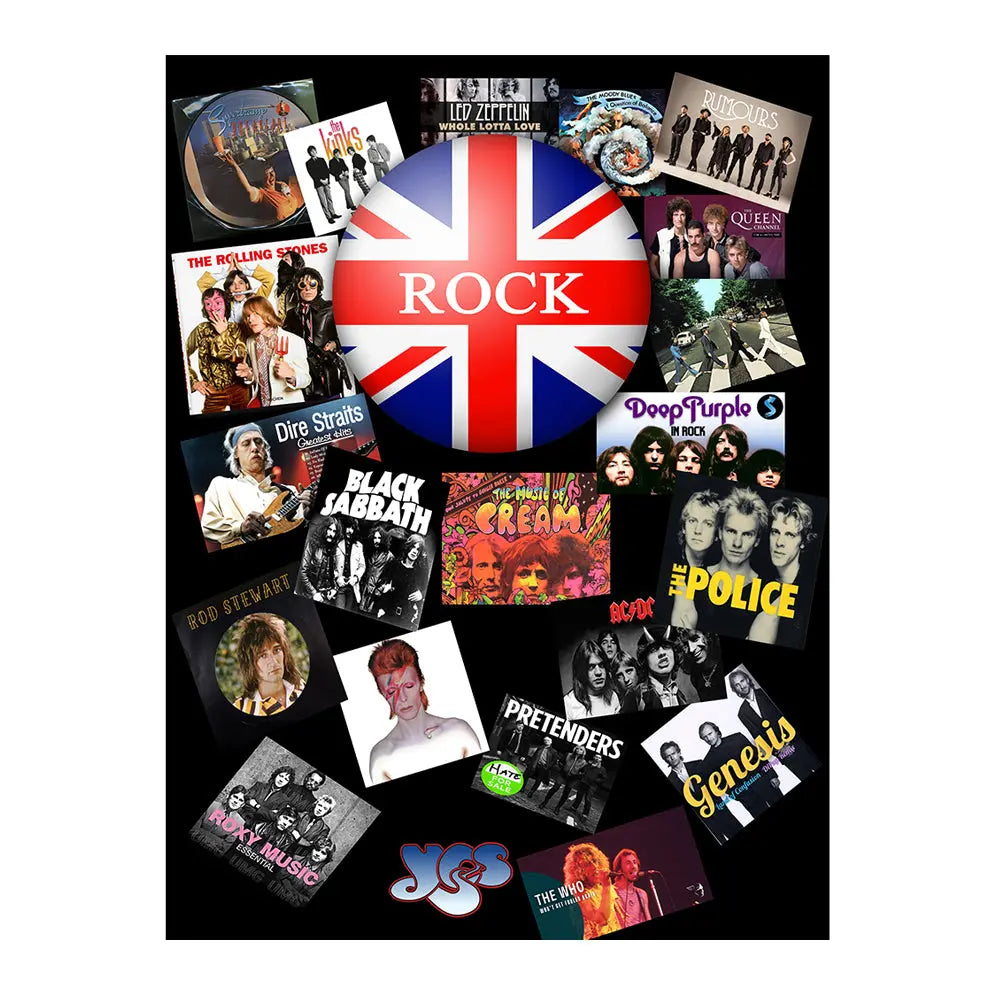 British Rock Party Photography Backdrop