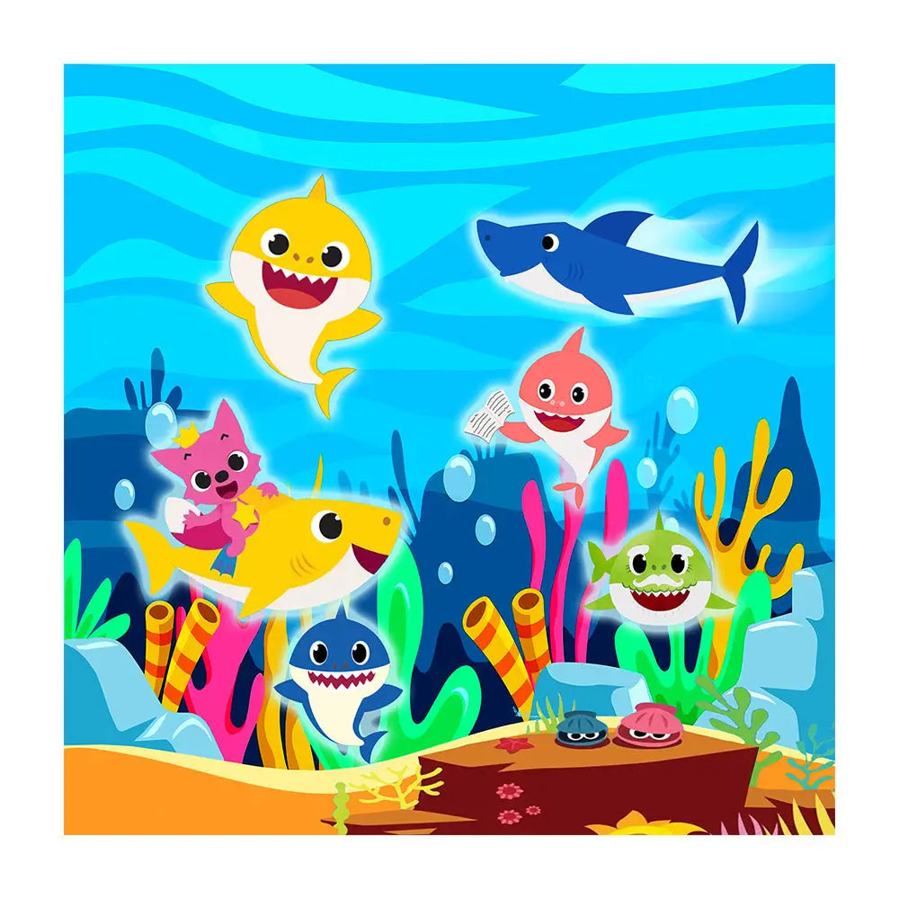 Baby Shark Photography Backdrop