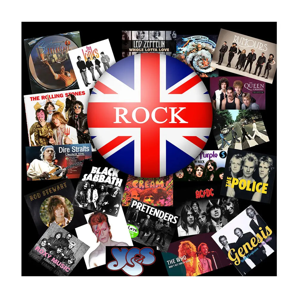 British Rock Party Photography Backdrop