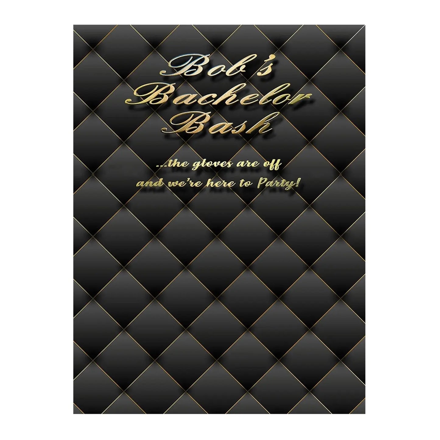 Gold Black Curtain Backdrop for Photography Background - Basic 6 x 8