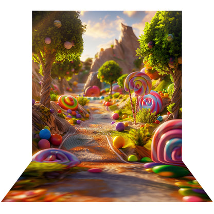 Candyland Adventure Photography Backdrop Basic 8x16