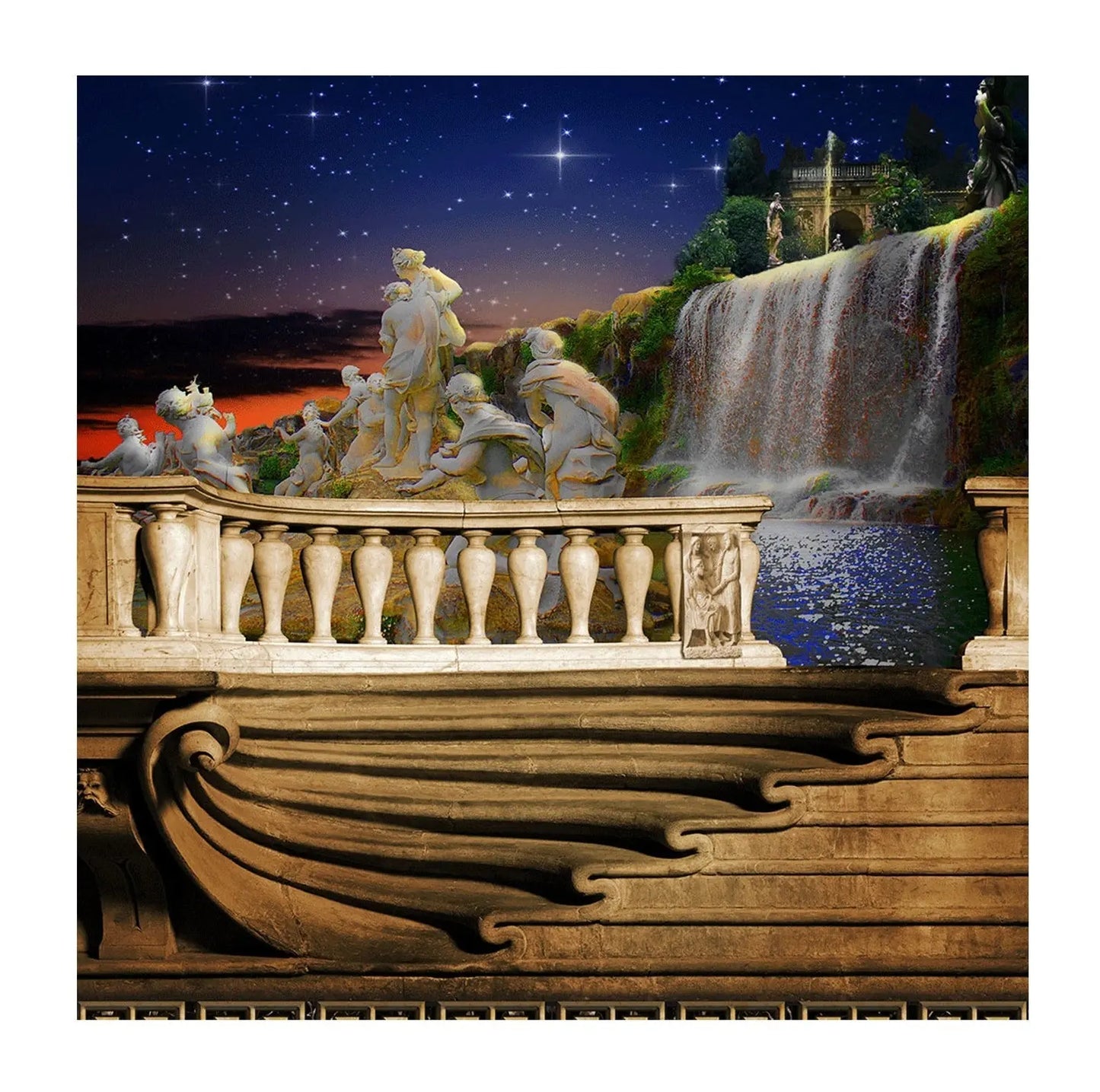 Grecian, Greek, Ancient Greece, Outdoor Photo Backdrop - Basic 8 x 8
