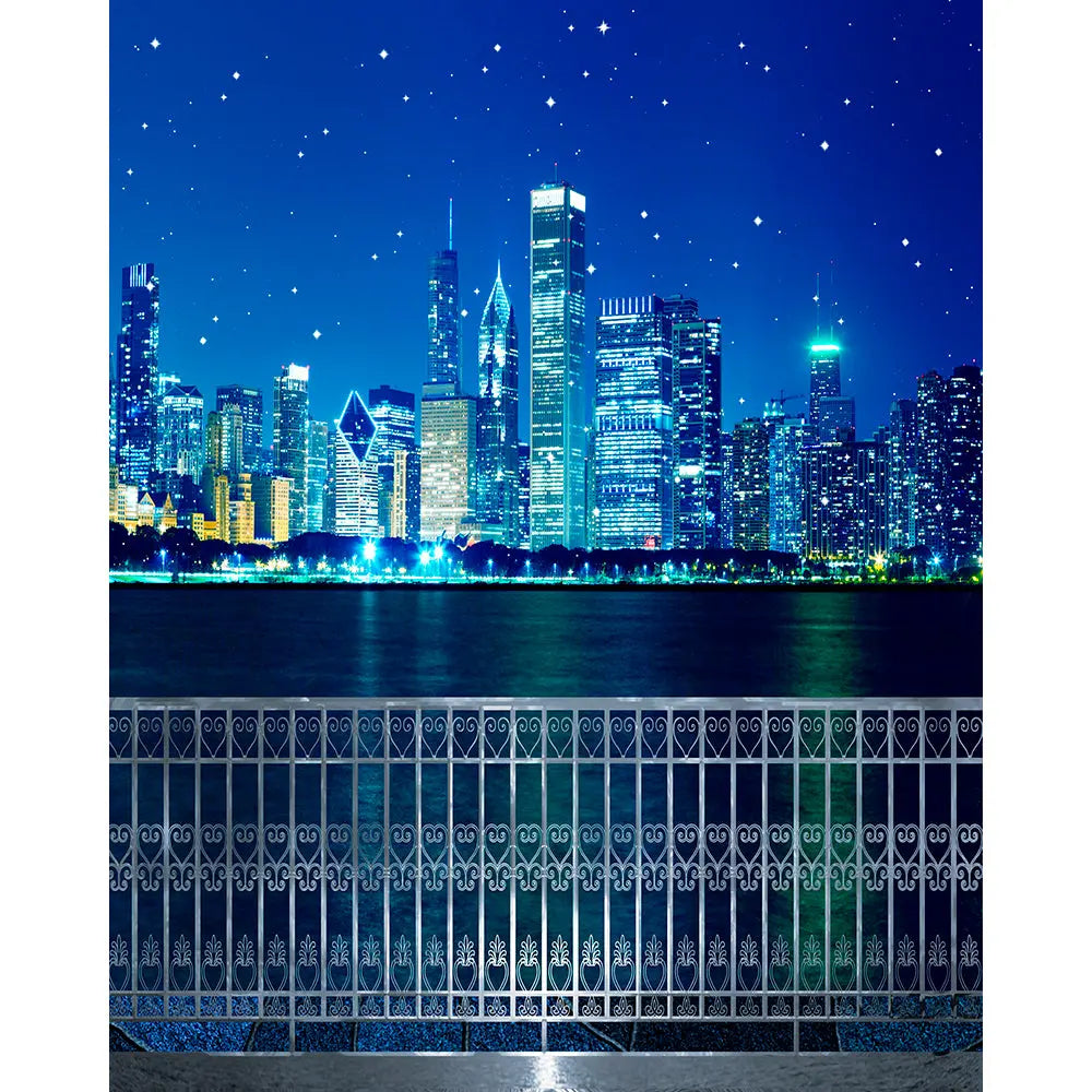 Chicago City Skyline Photo Backdrop, Photo Booth, City of Chicago, Chicago Birthday Backdrop