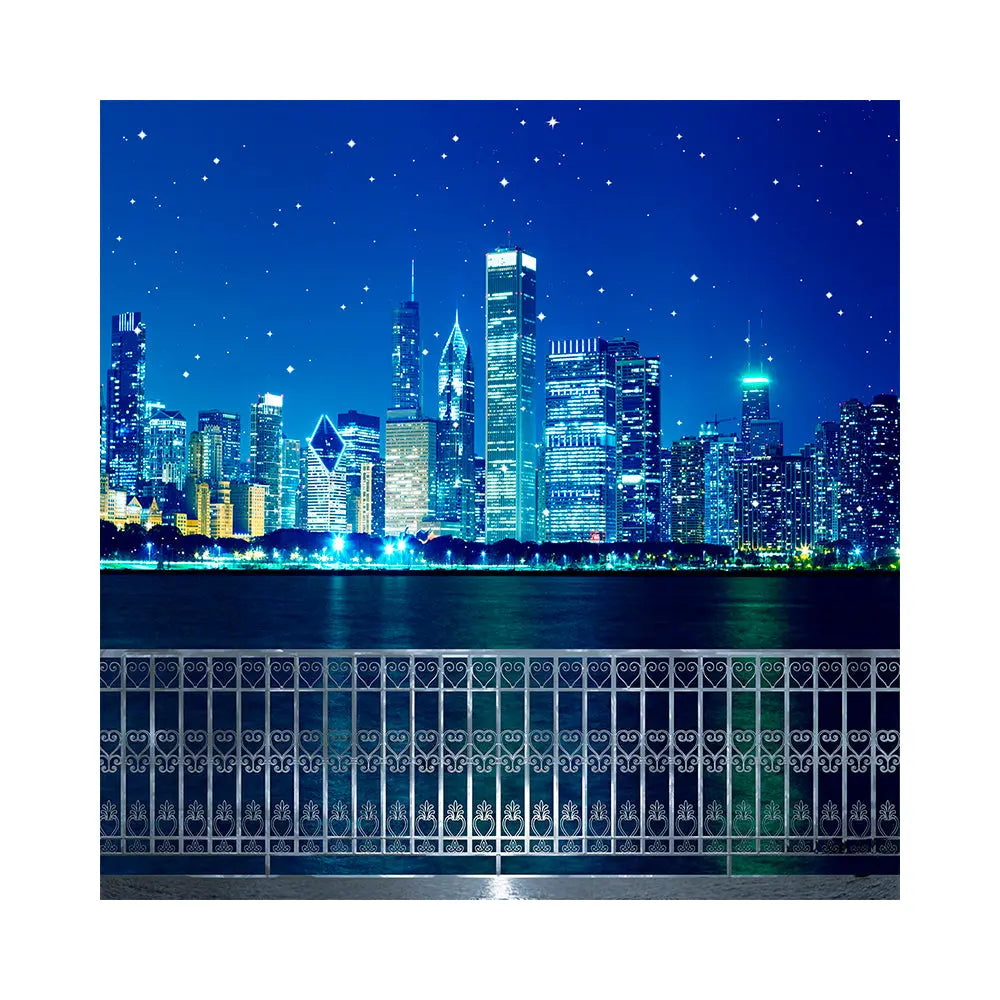 Chicago City Skyline Photo Backdrop, Photo Booth, City of Chicago, Chicago Birthday Backdrop