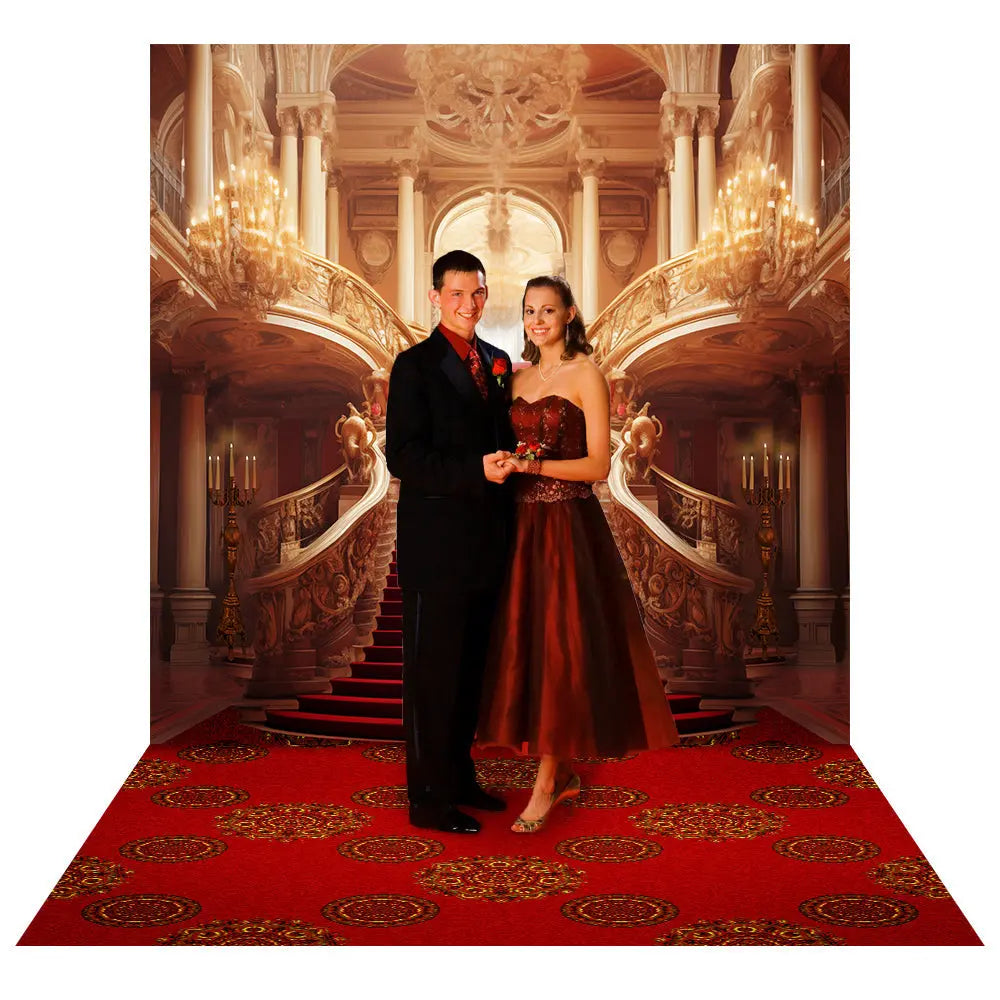 Exquisite Palace Staircase Backdrop