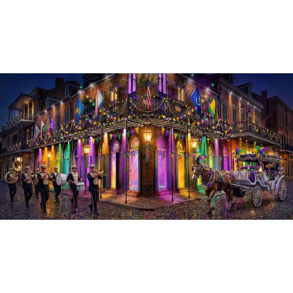 Mardi Gras Bourbon Street Backdrop Alba Backgrounds