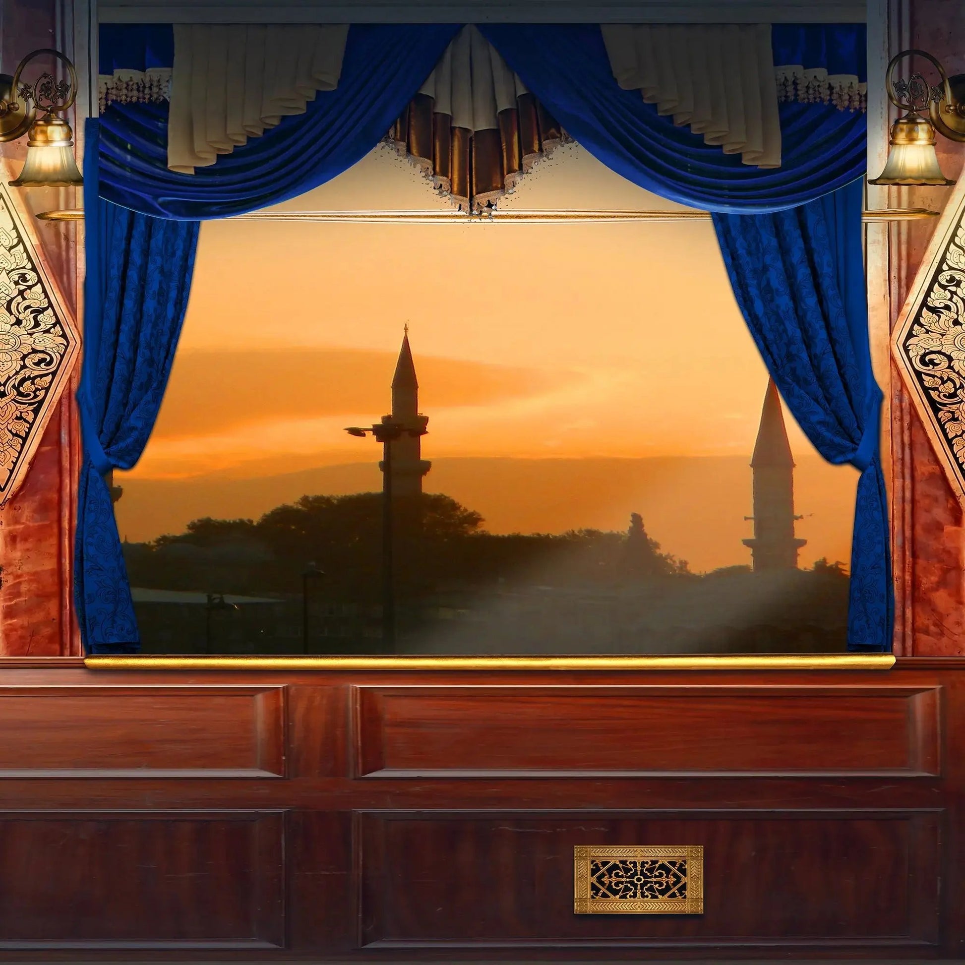 Orient Express Photo Backdrop Interior Alba Backgrounds