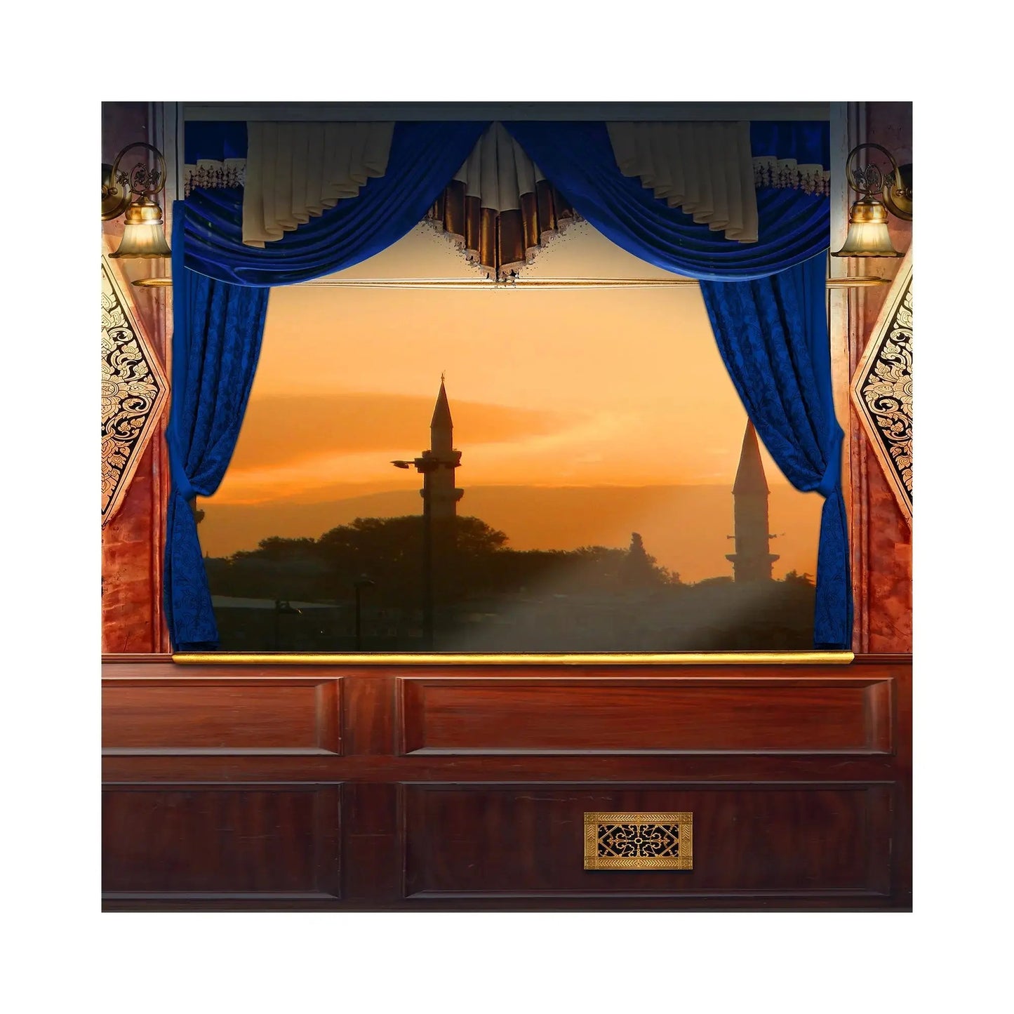 Orient Express Photo Backdrop Interior Alba Backgrounds