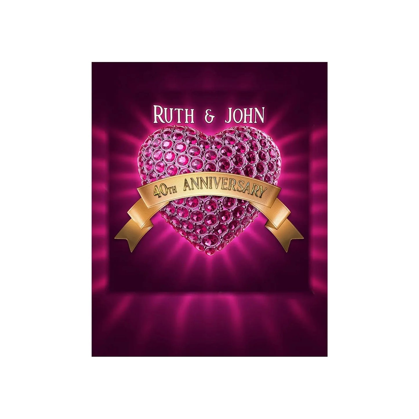 Precious Gem Wedding Anniversary Photography Backdrop - Basic 4.4  x 5