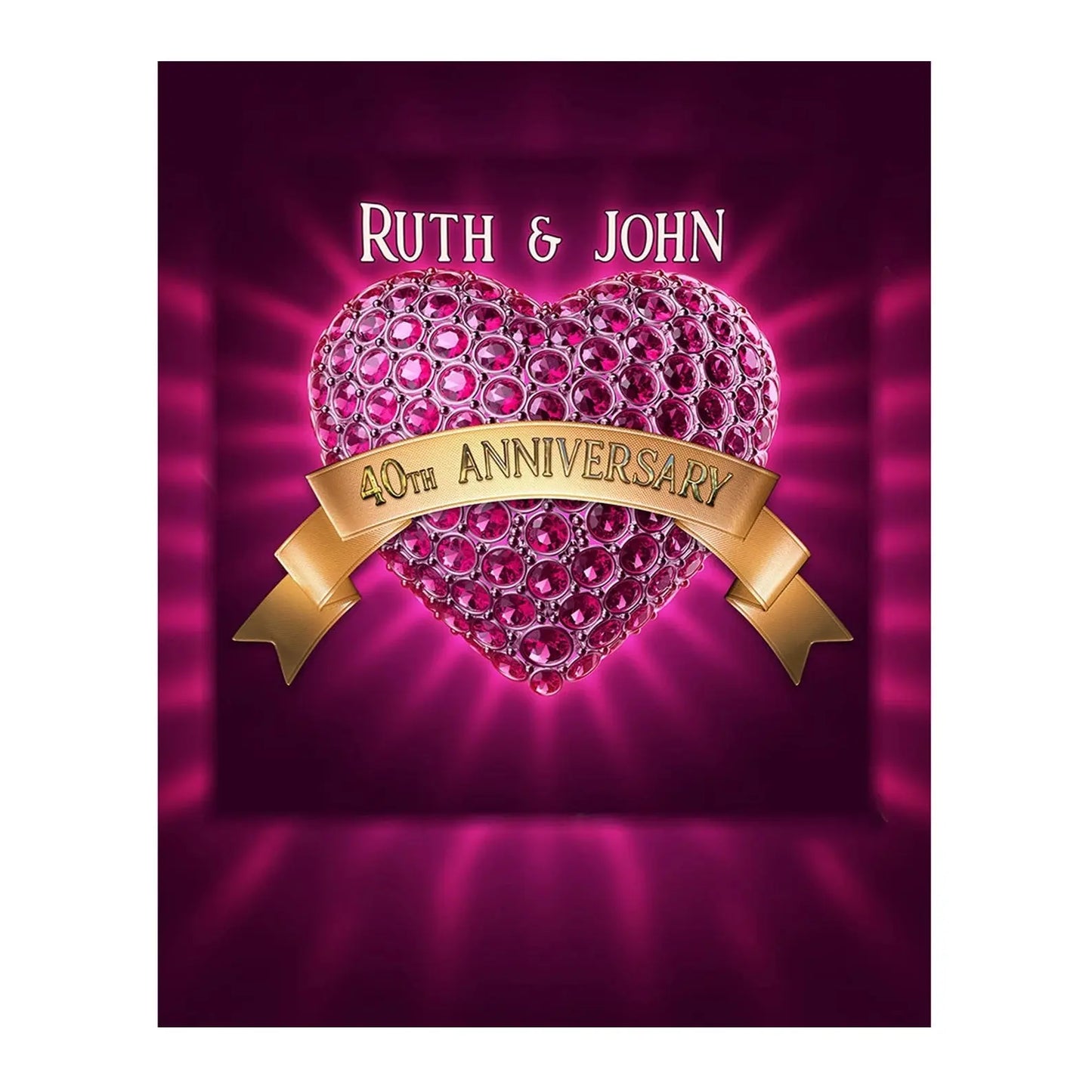 Precious Gem Wedding Anniversary Photography Backdrop - Pro 6  x 8