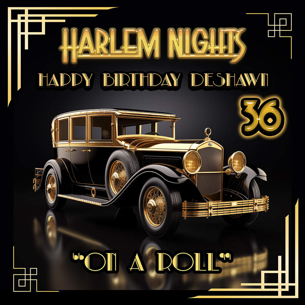 Harlem Nights Classic Theme Photo Backdrop Pro 10x10