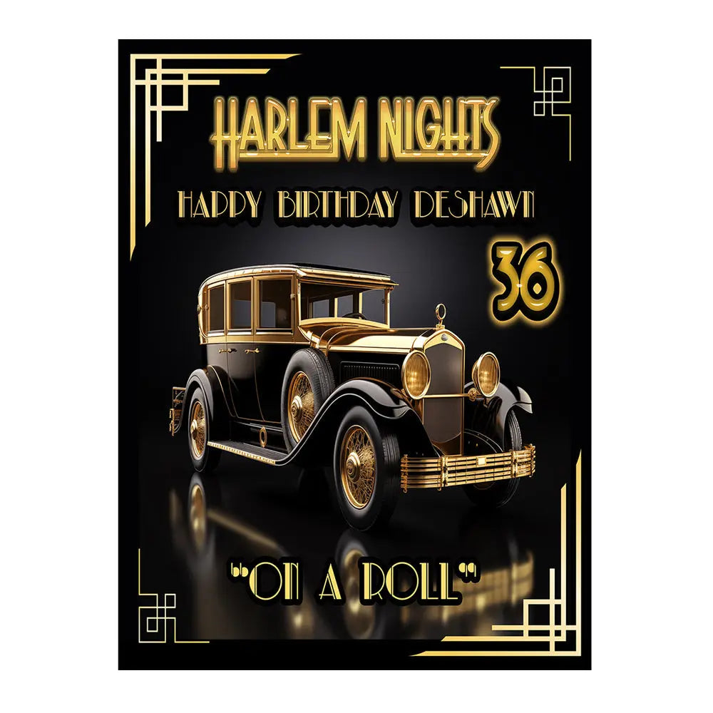 Harlem Nights Classic Theme Photo Backdrop 6x8