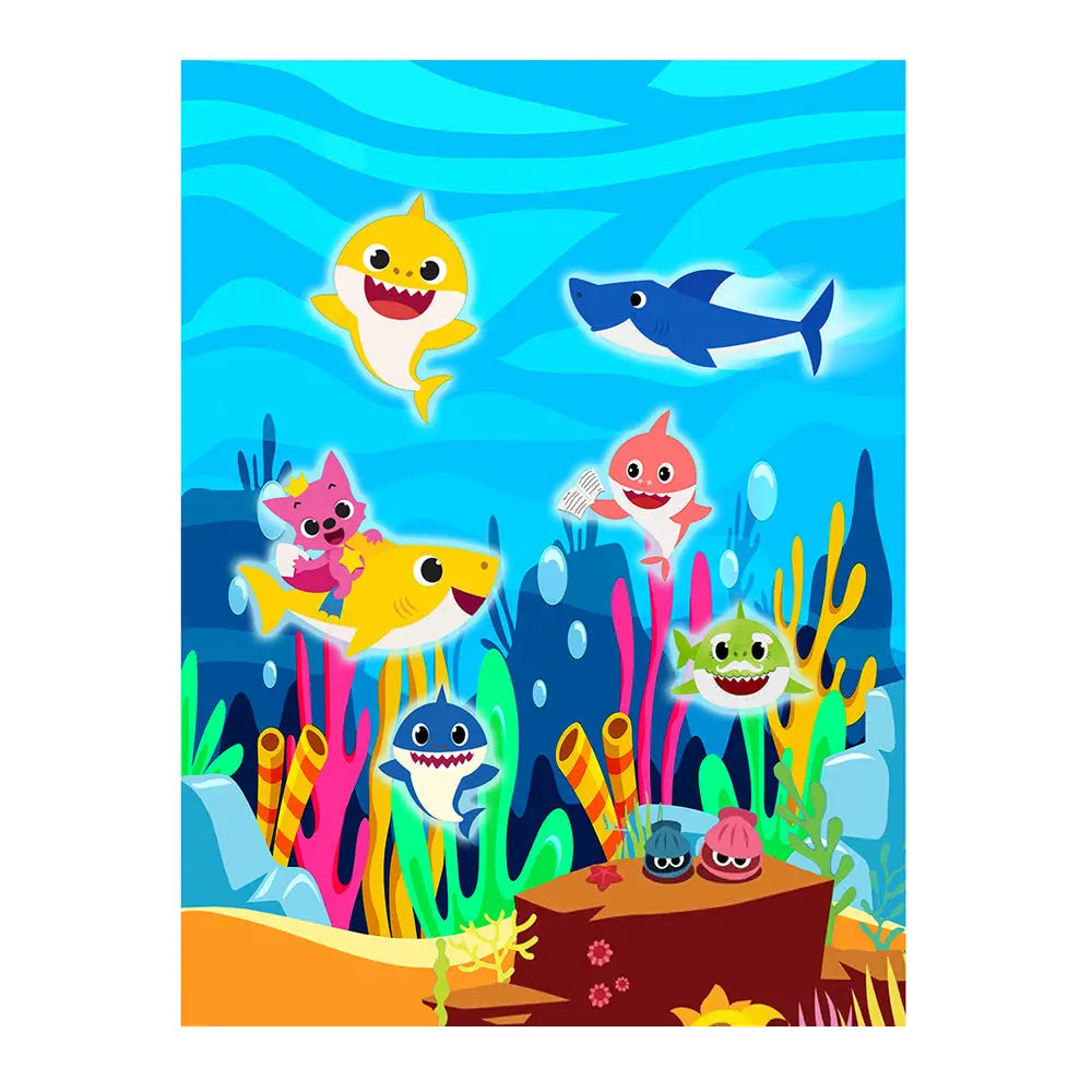 Baby Shark Photography Backdrop