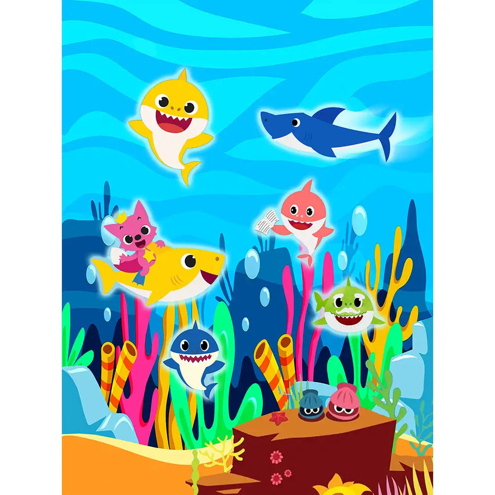 Baby Shark Photography Backdrop