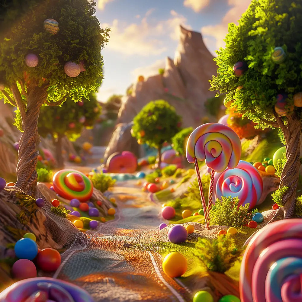 Candyland Adventure Photography Backdrop Pro 10x8