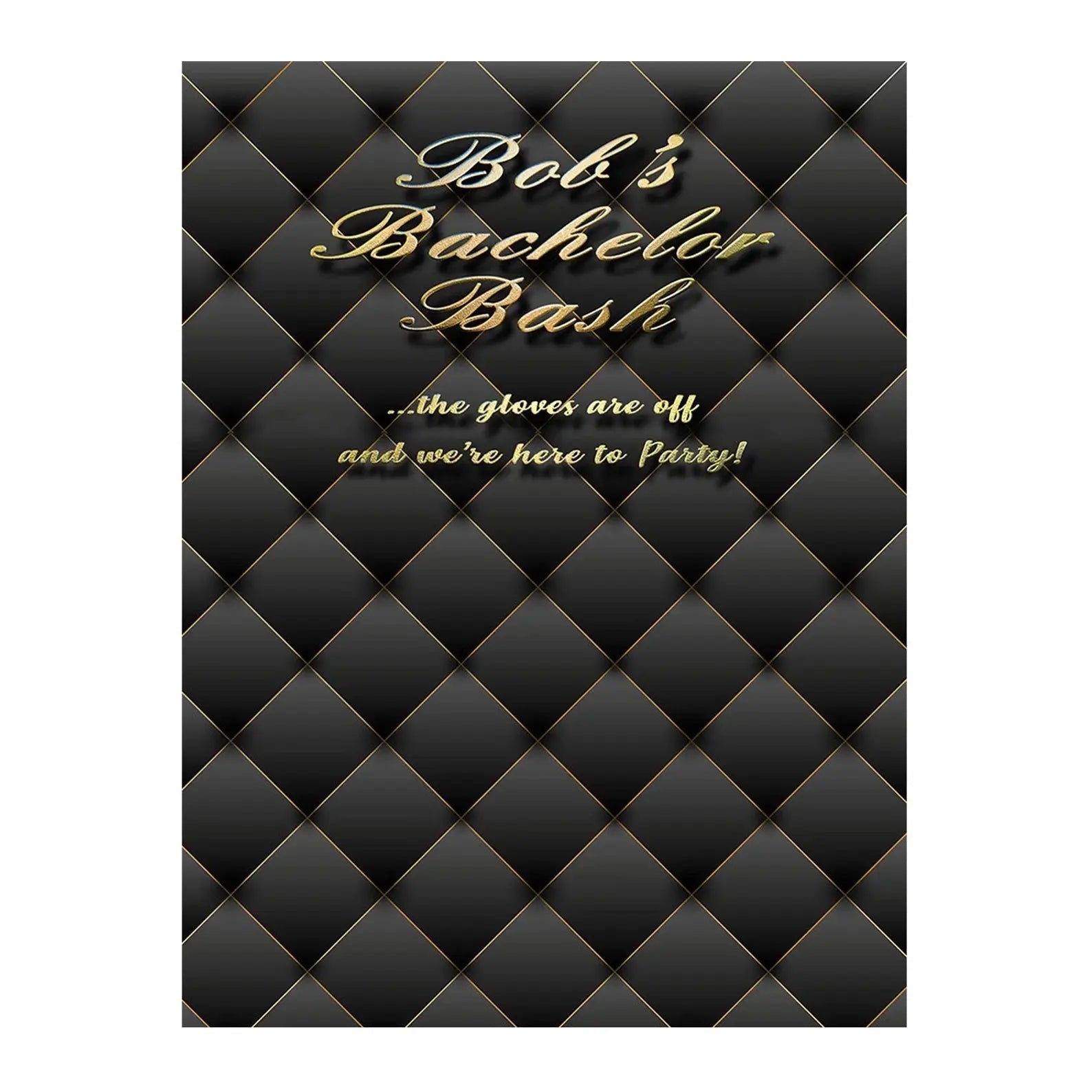 Gold Black Curtain Backdrop for Photography Background - Pro 6  x 8