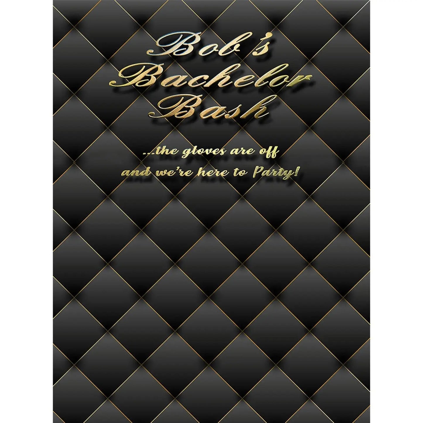 Gold Black Curtain Backdrop for Photography Background - Pro 8 x 10