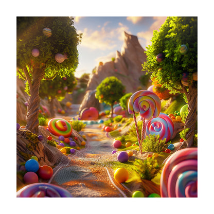 Candyland Adventure Photography Backdrop Pro 8x8