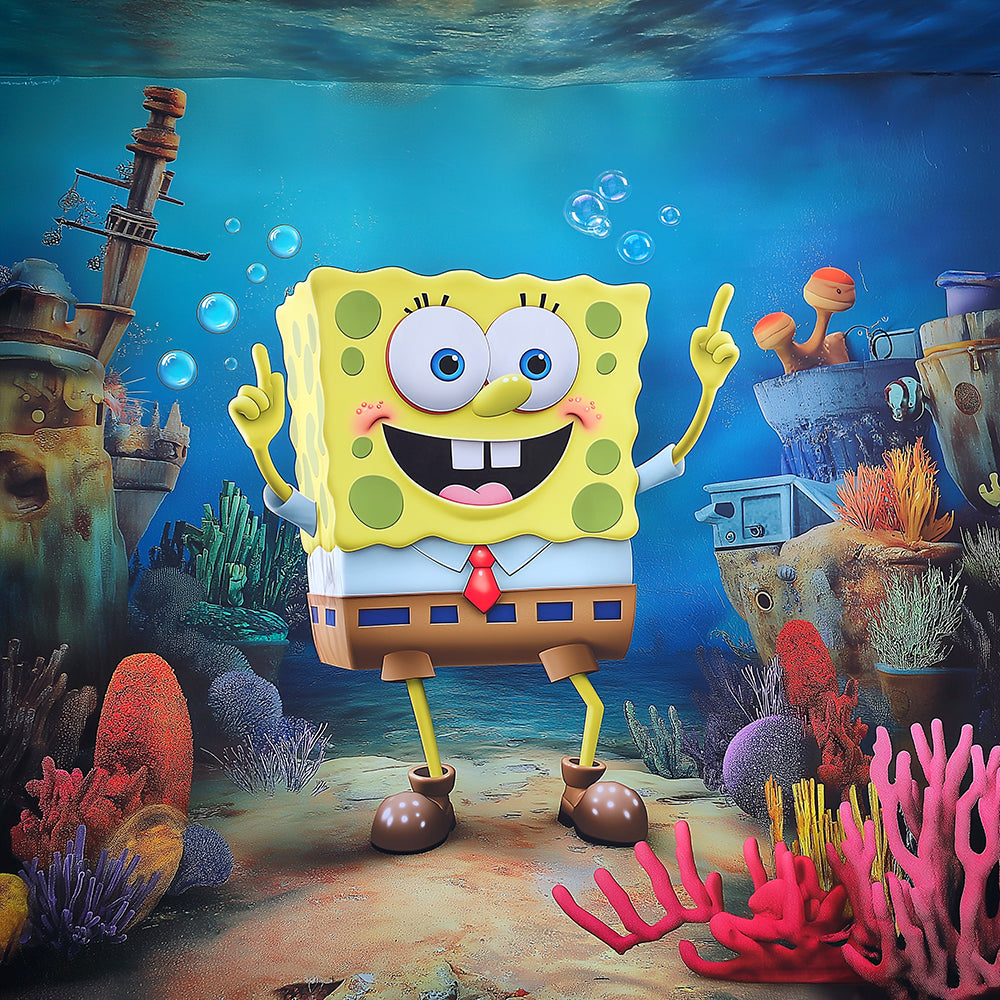 SpongeBob-SquarePants Photo Backdrop Alba Backgrounds