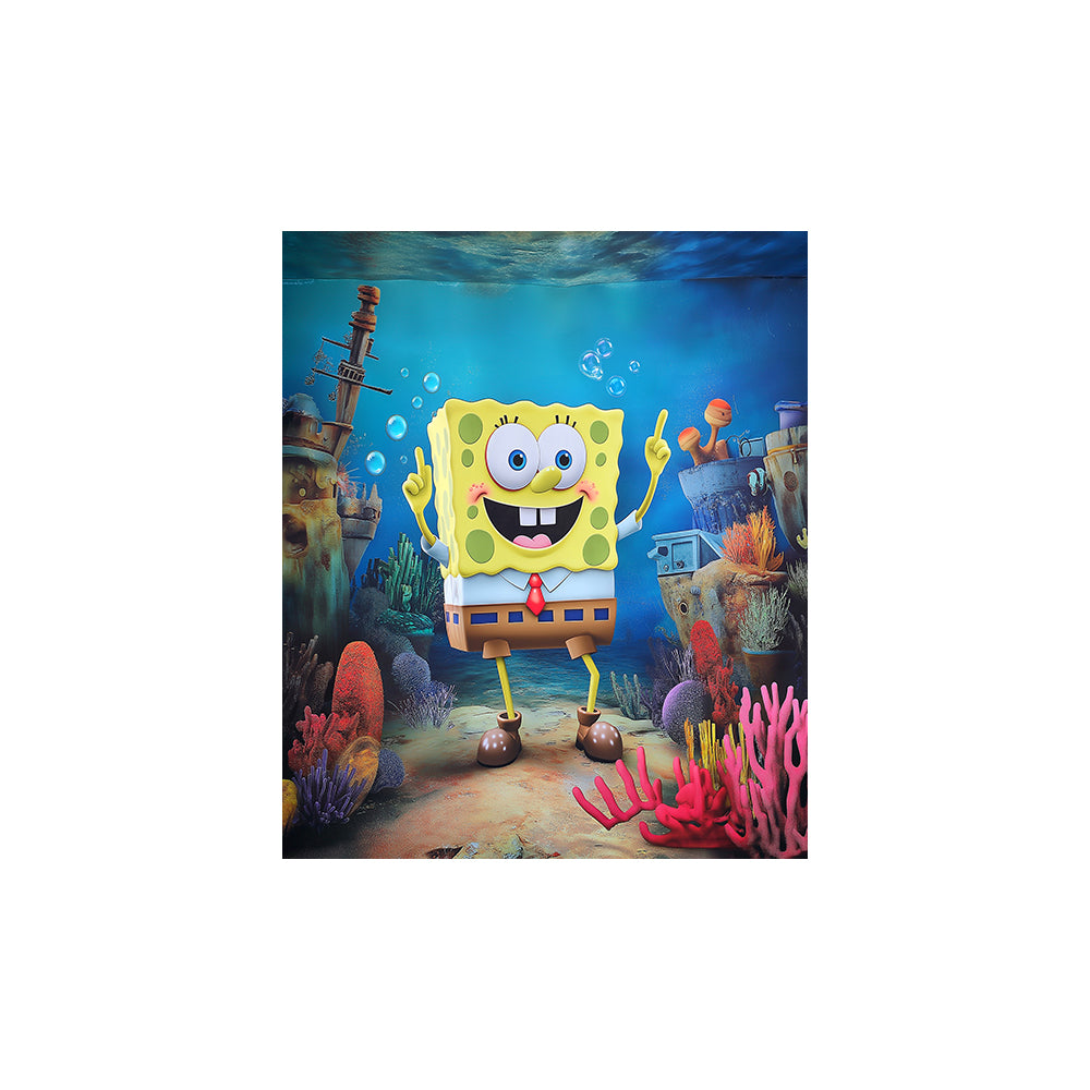 SpongeBob-SquarePants Photo Backdrop Alba Backgrounds