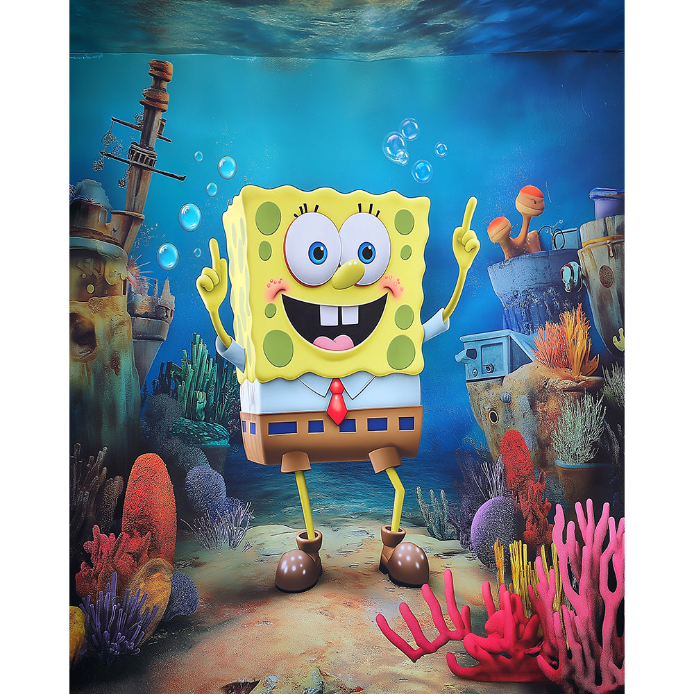 SpongeBob-SquarePants Photo Backdrop Alba Backgrounds