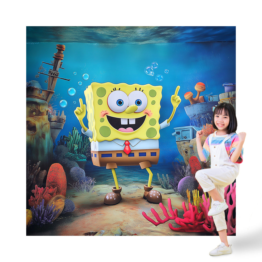 SpongeBob-SquarePants Photo Backdrop Alba Backgrounds