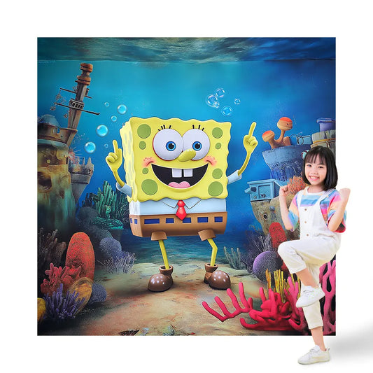 SpongeBob Photo Backdrop Pants Alba Backgrounds