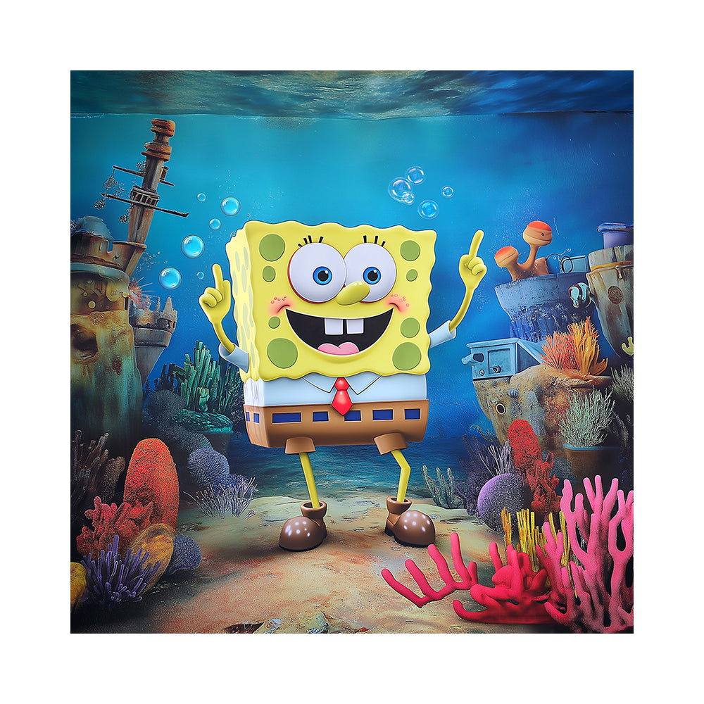 SpongeBob-SquarePants Photo Backdrop Alba Backgrounds