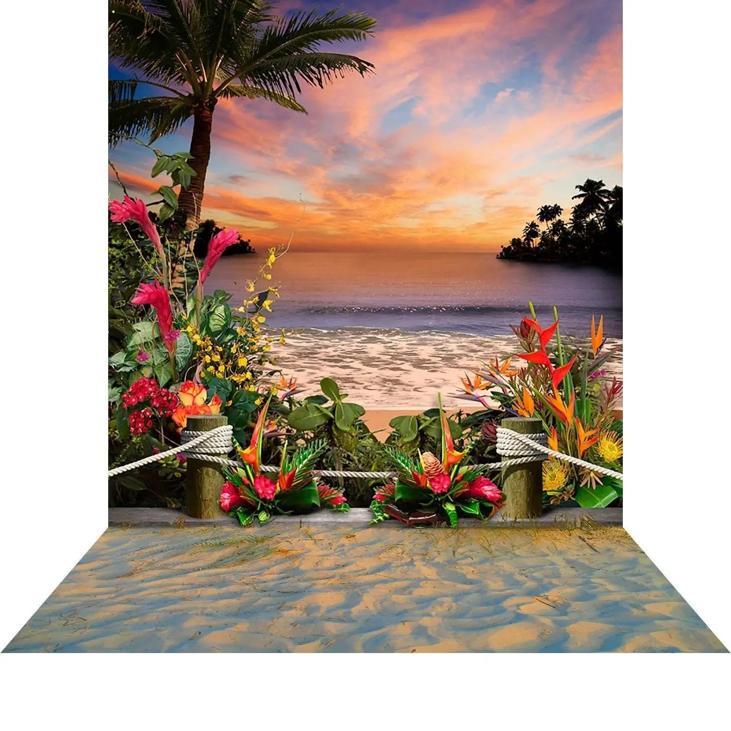 Tropical Beach B0612-10x20 Pro Fabric