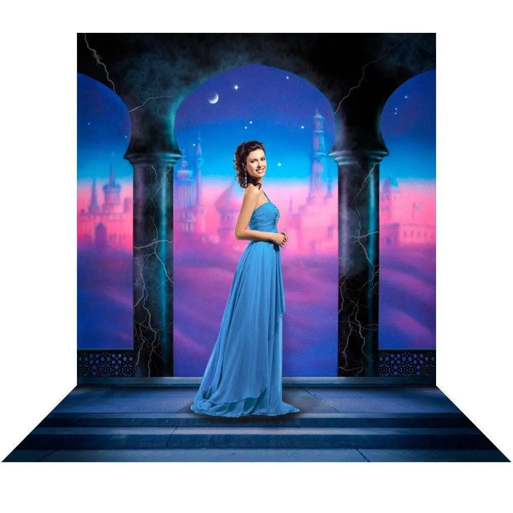 Aladdin Balcony Photo Backdrop - Basic 4.4 x 5