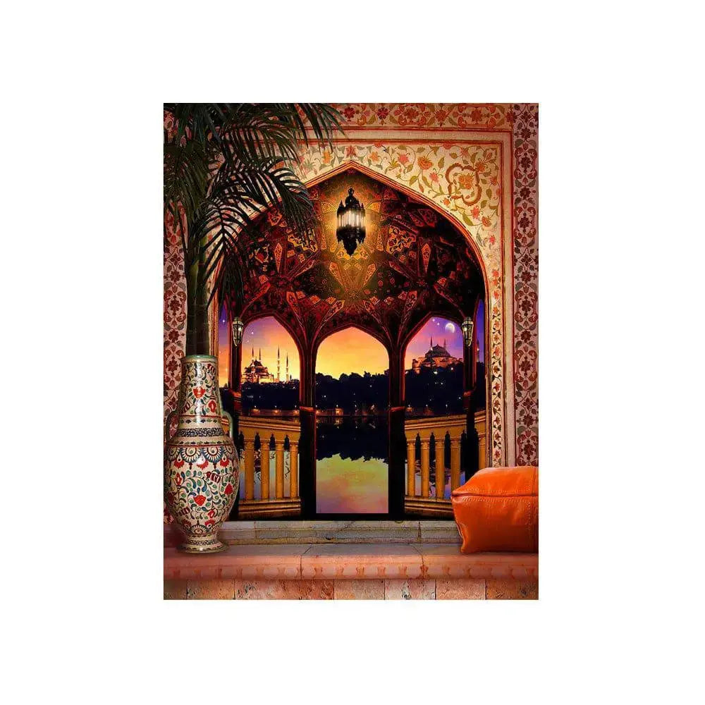Aladdin Photo Backdrop Arabian Scene - Basic 4.4  x 5