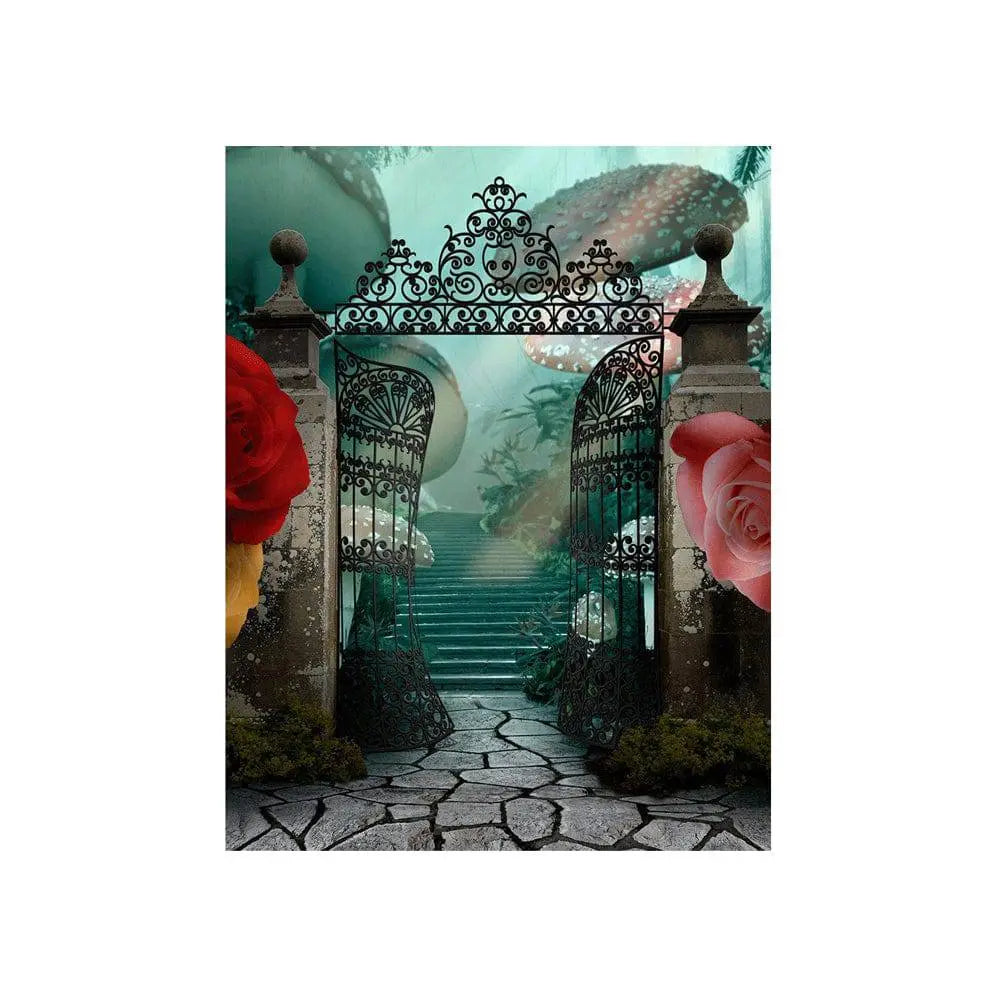 Alice in Wonderland Photo Backdrop Backgrounds - Basic 4.4  x 5