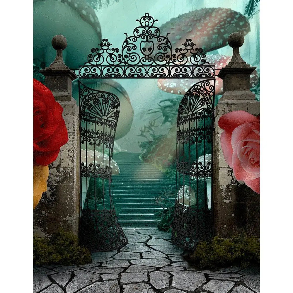 Alice in Wonderland Photo Backdrop Backgrounds - Basic 8  x 10