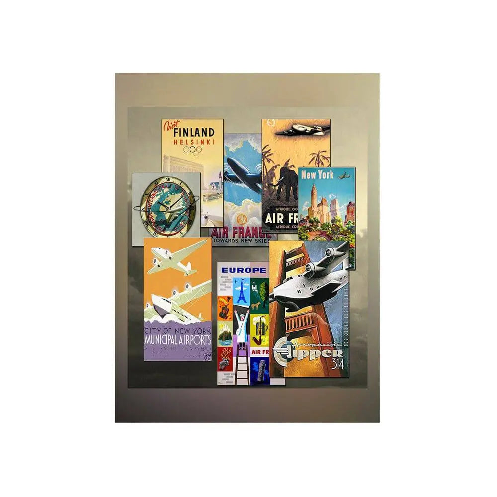 Around the World Travel Photo Backdrop - Basic 4.4 x 5