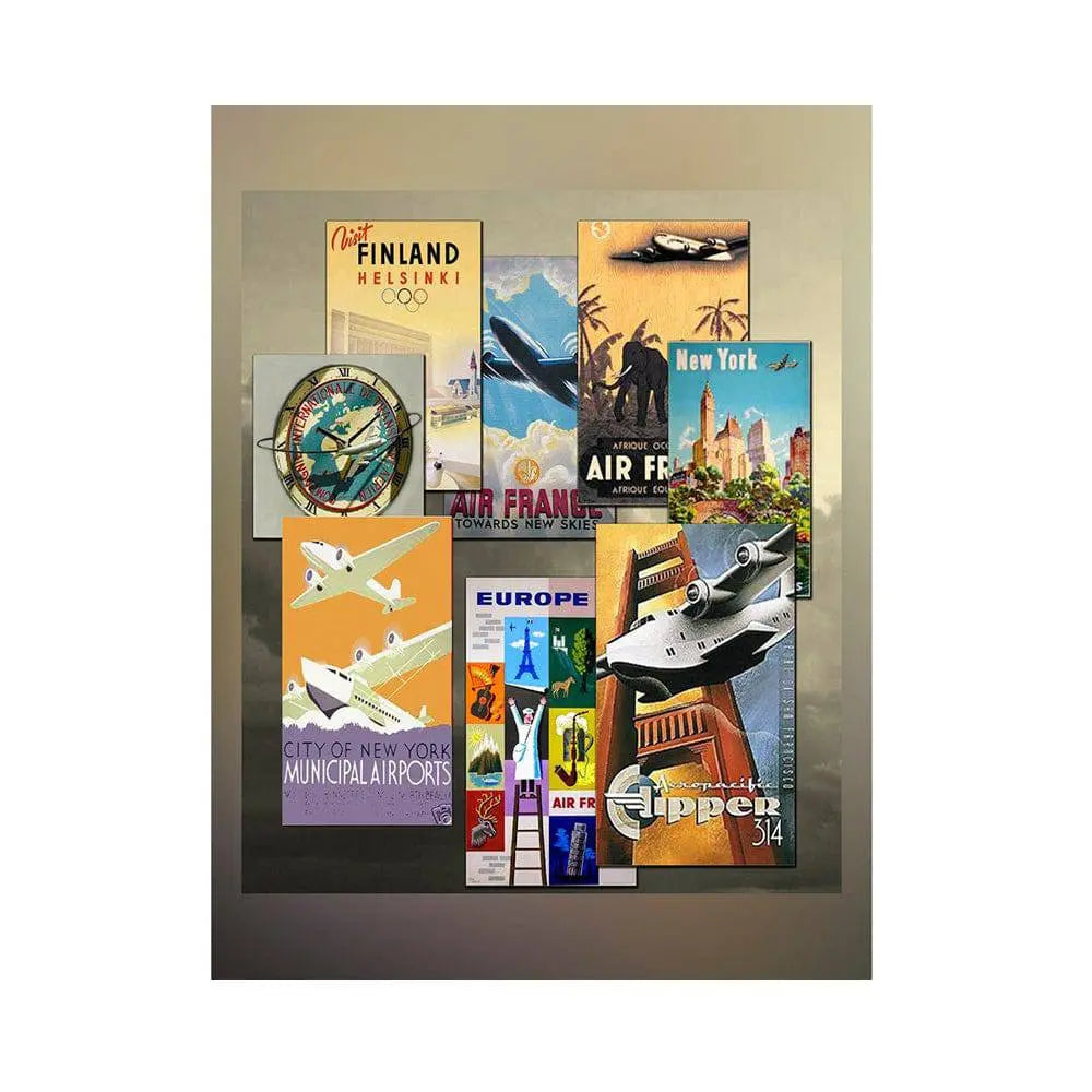 Around the World Travel Photo Backdrop - Basic 5.5 x 6.5