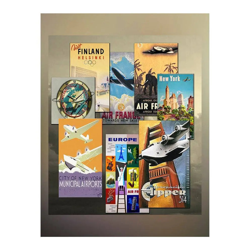Around the World Travel Photo Backdrop - Pro 6 x 8