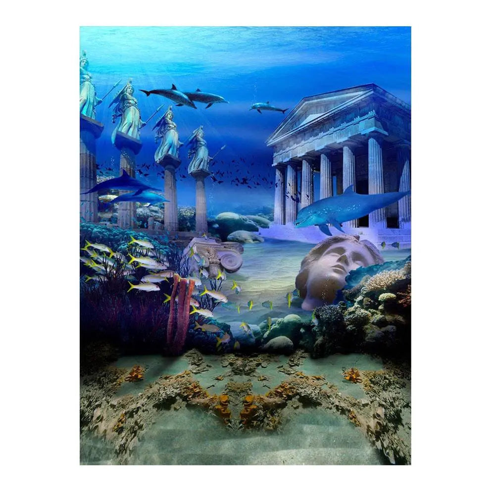 Lost City Of Atlantis Underwater Backdrop - Pro 6  x 8