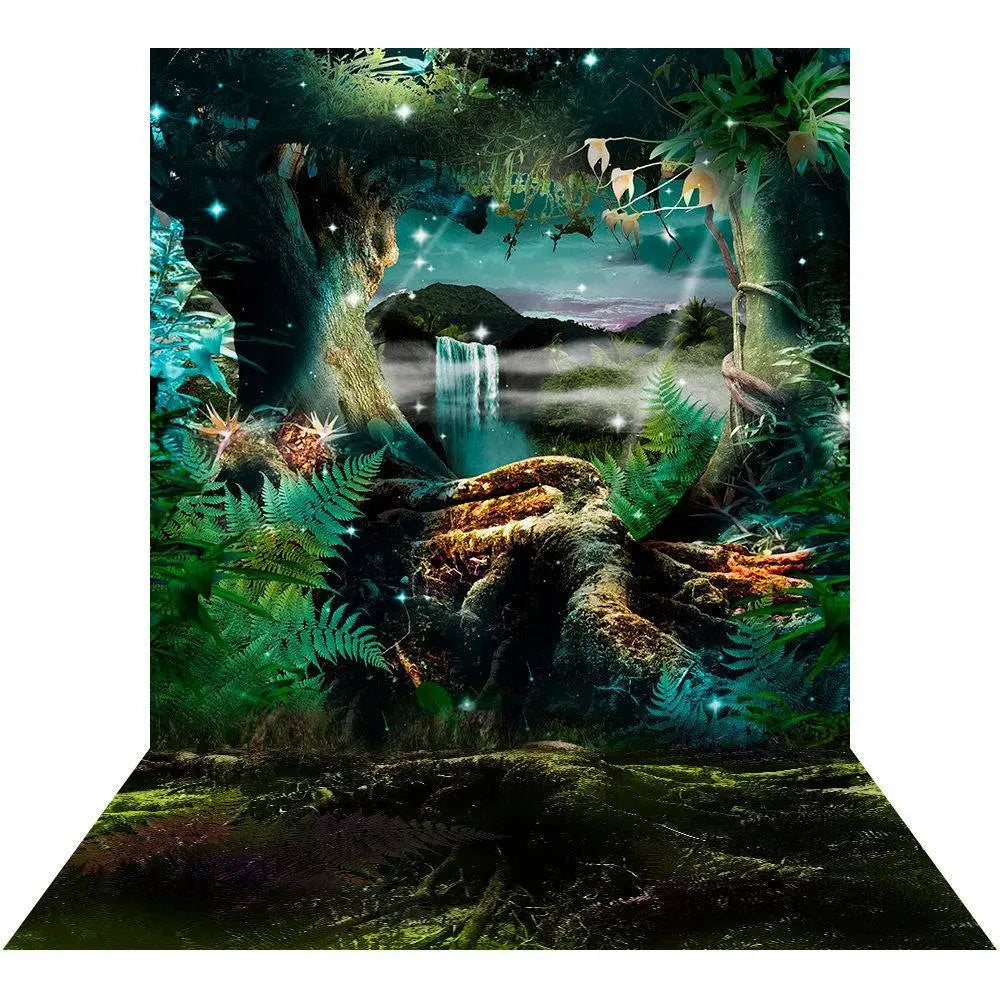 Enchanted Jungle Photo Booth Backdrop - Basic 8  x 16
