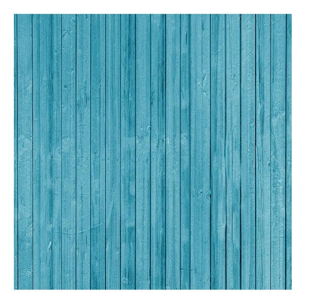 Blue Wood Photo Backdrop - Basic 8  x 8
