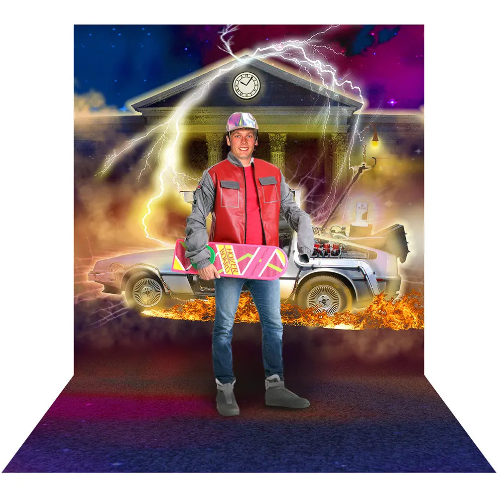 Back to the Future DeLorean Photo Backdrop