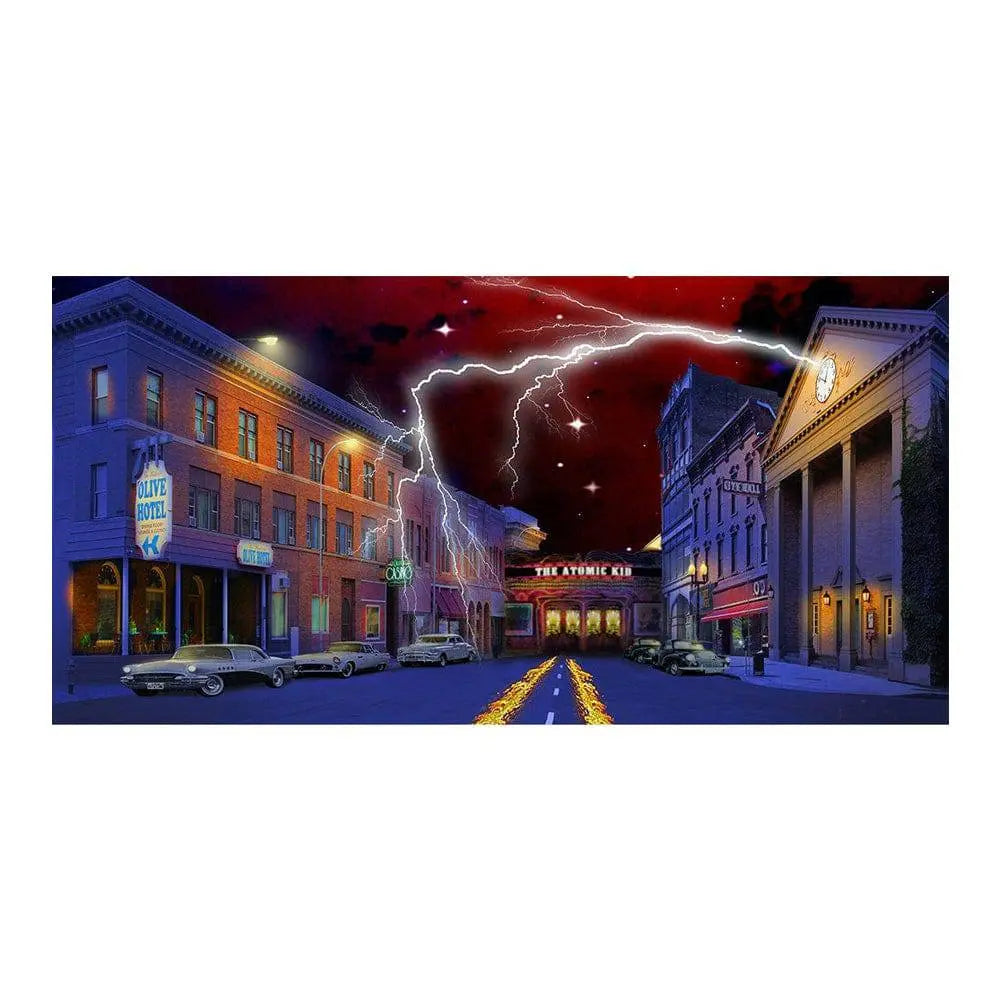 Back to the Future Photo Backdrop, Birthday Banner - Basic 16 x 8