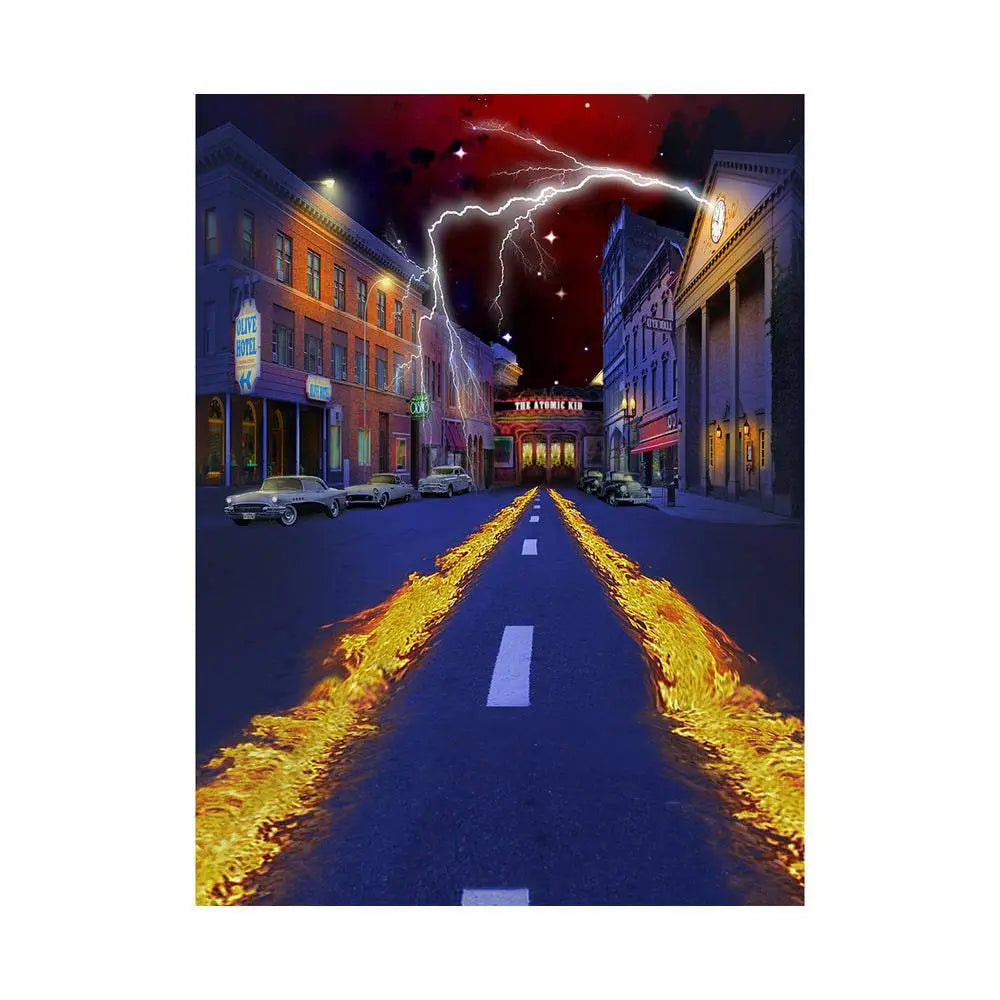 Back to the Future Photo Backdrop, Birthday Banner - Basic 5.5 x 6.5