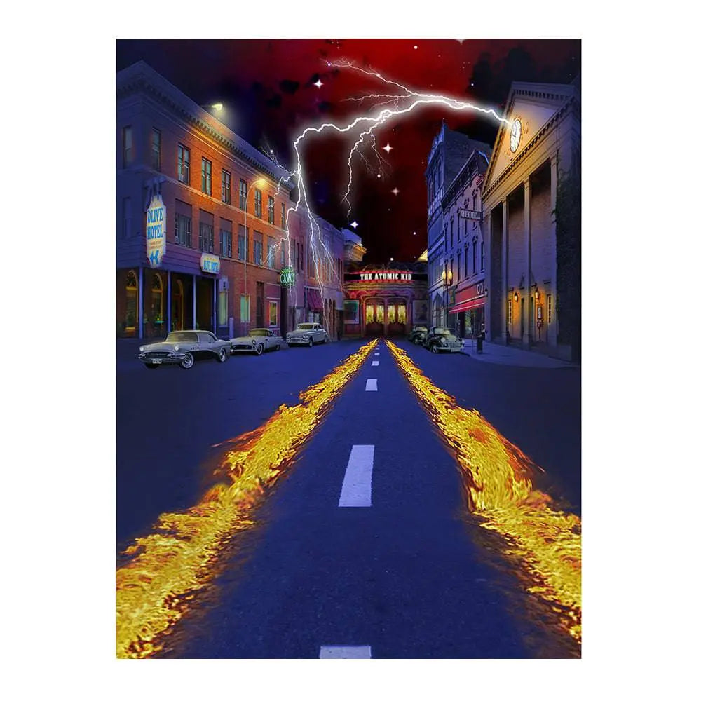 Back to the Future Photo Backdrop, Birthday Banner - Basic 6 x 8