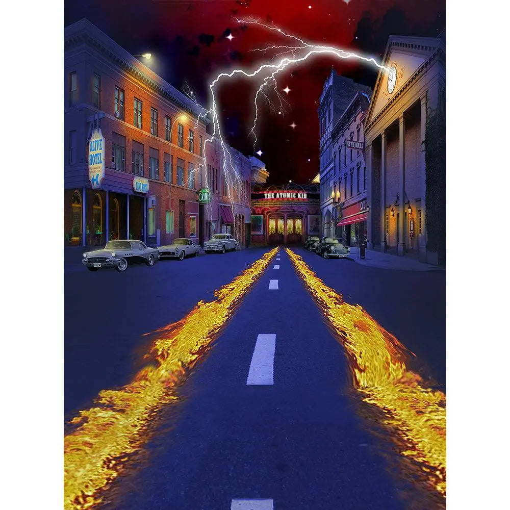 Back to the Future Photo Backdrop, Birthday Banner - Basic 8 x 10