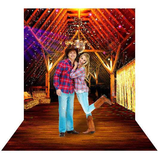 Footloose Barn Interior Square Dancing Backdrop